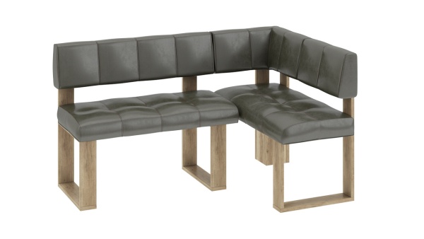 Кухонный уголок «Мадрид №1» Дуб Каньон Светлый/Ткань Richie Wenge