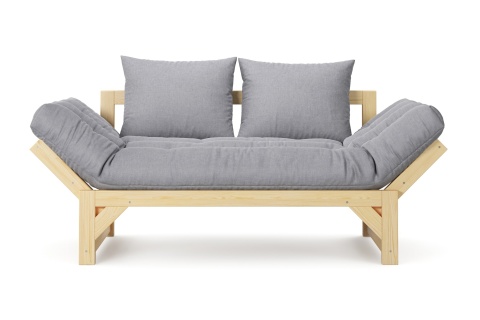 Диван кушетка Амбер рогожка светло-серая