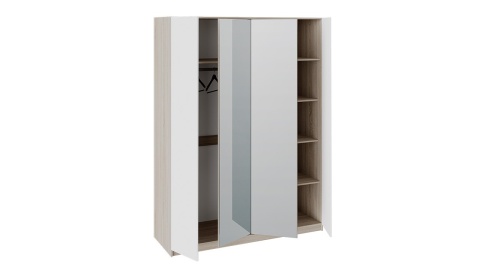 Шкаф Клэр  Дуб Сонома/Белый Ясень (Ш-1560 х В-2100 х Г-568 мм)