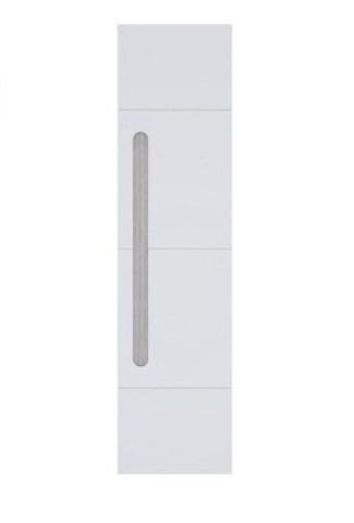 Пенал Палермо-3 МДФ Ясень Шимо Светлый/ фасад Белый Глянец (Ш-536 мм х Г-381 мм x В-2078 мм)