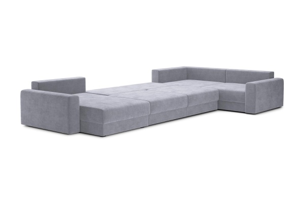 Диван п-образный тик-так Омега серый